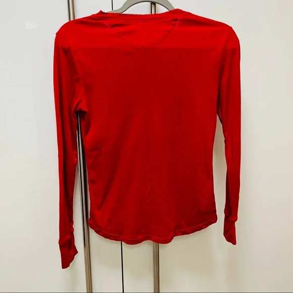 Ralph Lauren Long Sleeve Shirt Cotton Partial Button Down in Ted Size Small - Picture 5 of 8